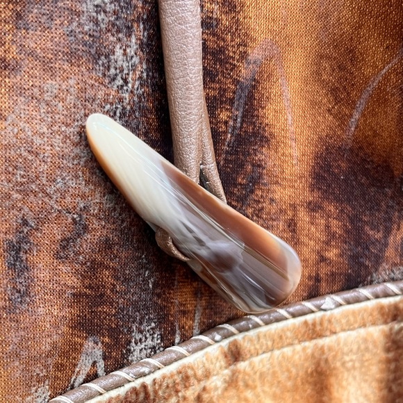 Versace Jeans Couture - Women’s XXL Wild Print Antler Button 90’s Vintage Jacket - Picture 4 of 8